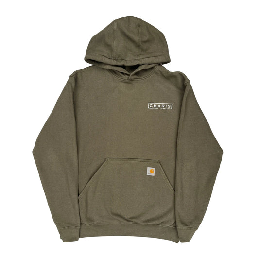 Carhartt Hoodie - Small Khaki Cotton