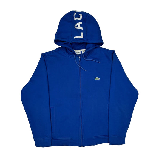 Lacoste Spellout Hoodie - XL Blue Cotton