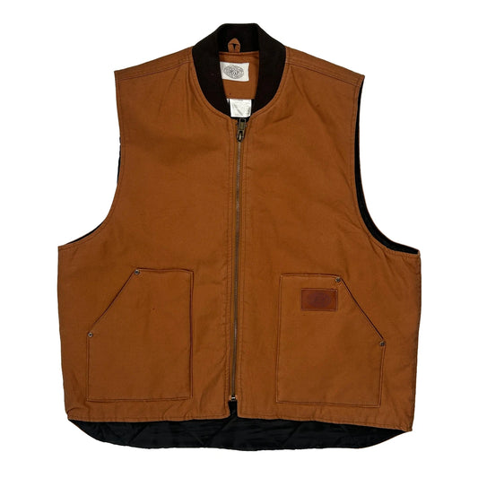 Gibson Workwear Gilet - XL Brown Cotton