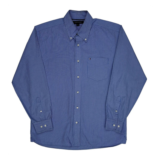 Tommy Hilfiger Striped Shirt - Medium Blue Cotton