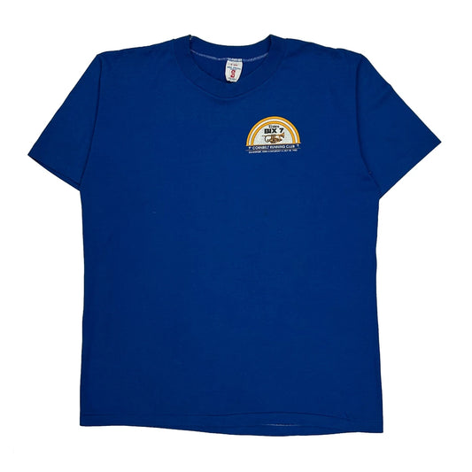 Cornbelt Running Club Soffe Single Stitch T-Shirt - Large Blue Cotton