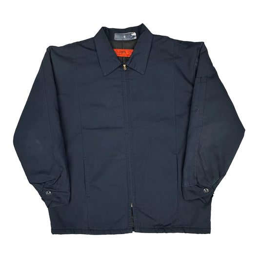 Vintage Cintas Work Jacket - Large Navy Polyester