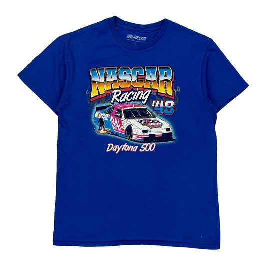 Daytona 500 Nascar Nascar T-Shirt - Medium Blue Cotton
