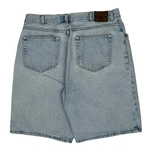 Chaps Ralph Lauren Baggy Denim Shorts - 34W 9L Light Wash Denim