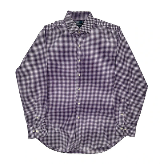 Polo By Ralph Lauren Checked Shirt - Large Purple Cotton