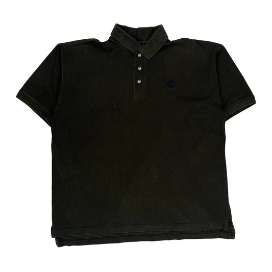 Timberland Polo Shirt - Large Black Cotton