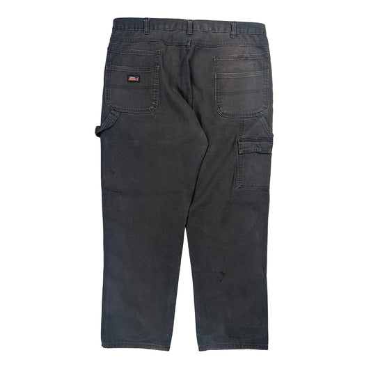 Dickies Carpenter Trousers - 38W 30L Grey Cotton