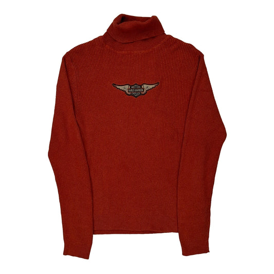 Harley Davidson Rollneck - Large Red Cotton