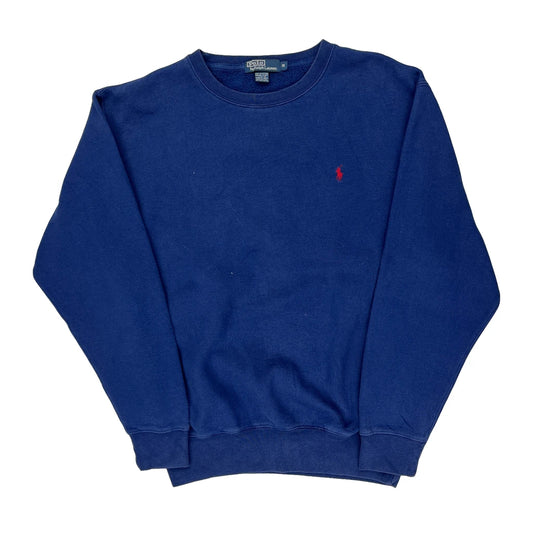 Polo By Ralph Lauren Sweatshirt - Medium Blue Cotton Blend