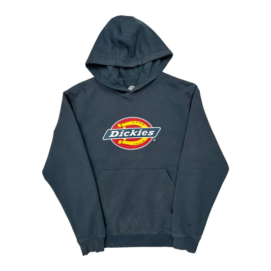 Logo Print Dickies Hoodie - Medium Blue Cotton