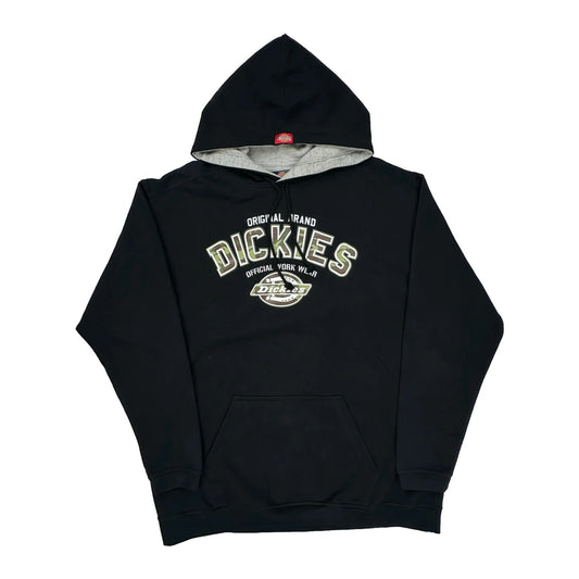 Original Brand Dickies Spellout Hoodie - XL Black Cotton Blend