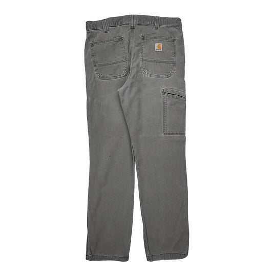 Carhartt Carpenter Trousers - 34W 32L Grey Cotton