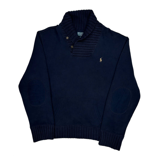 Polo By Ralph Lauren Jumper - XL Navy Cotton Blend