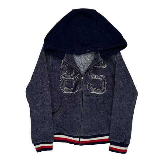 Age 4 Tommy Hilfiger Hoodie - Small Blue Cotton Blend