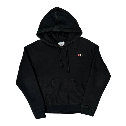 Reverse Weave Champion Hoodie - Small Black Cotton Blend