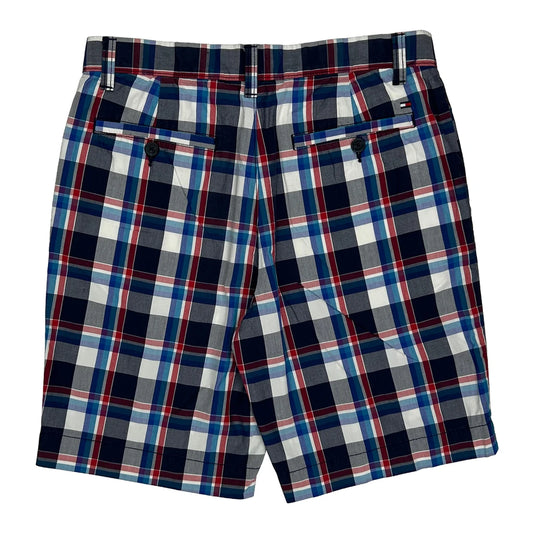 Tommy Hilfiger Checked Chino Shorts - 29W 10L Multicoloured Cotton