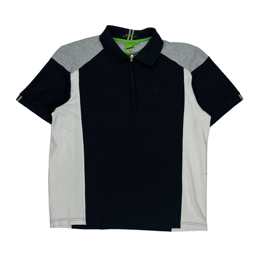 Hugo Boss Polo Shirt - Medium Black Cotton
