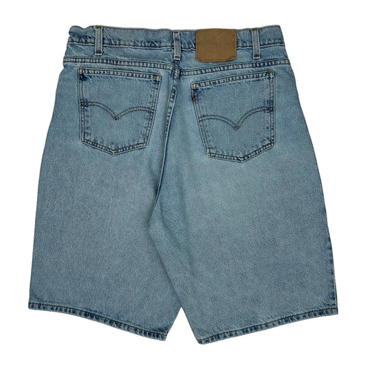 Levis Baggy Denim Shorts - 33W 9L Light Wash Denim