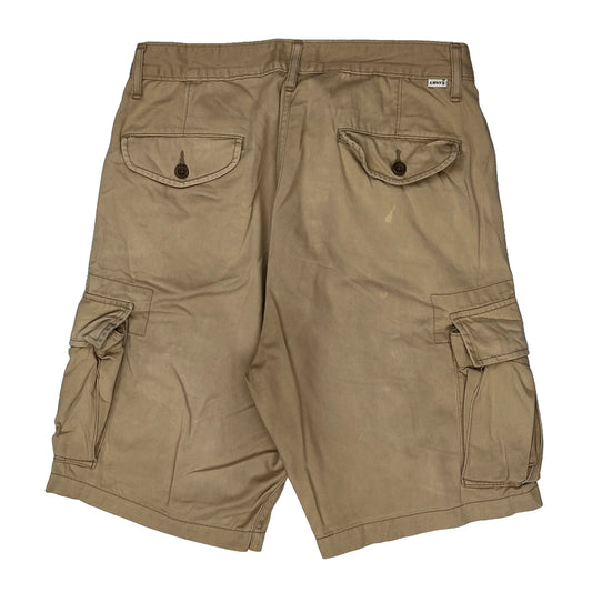 Levis Cargo Shorts - 36W 10L Beige Cotton