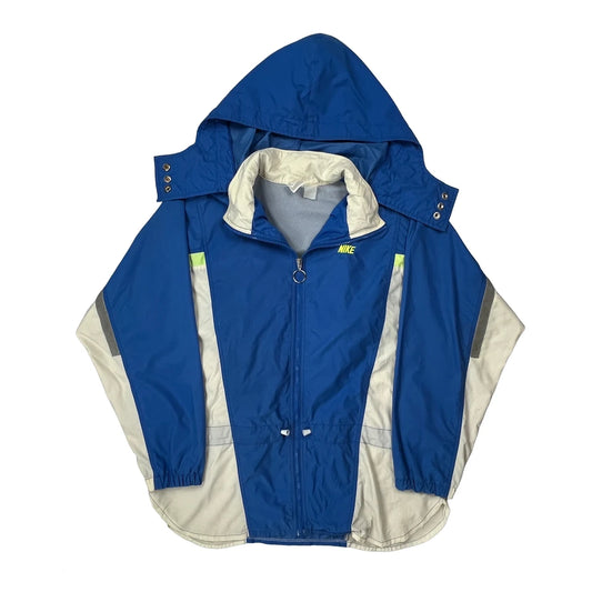 Vintage Nike Windbreaker - Large Blue Polyester