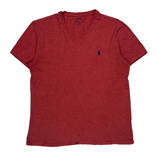 Vintage Polo By Ralph Lauren T-Shirt - Medium Red Cotton