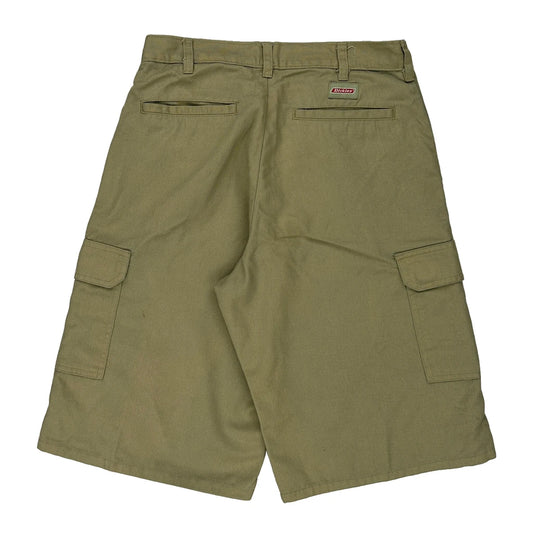 Dickies Cargo Shorts - 28W 13L Khaki Polyester Blend