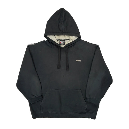 Y2K Faded Southpole Hoodie - XL Black Cotton
