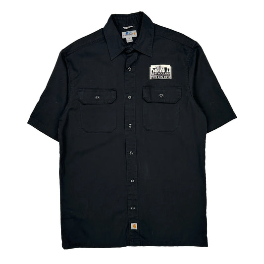 Carhartt Short Sleeve Shirt - Medium Black Cotton