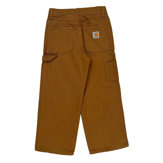 Age 8 Carhartt Carpenter Trousers - Small Brown Cotton