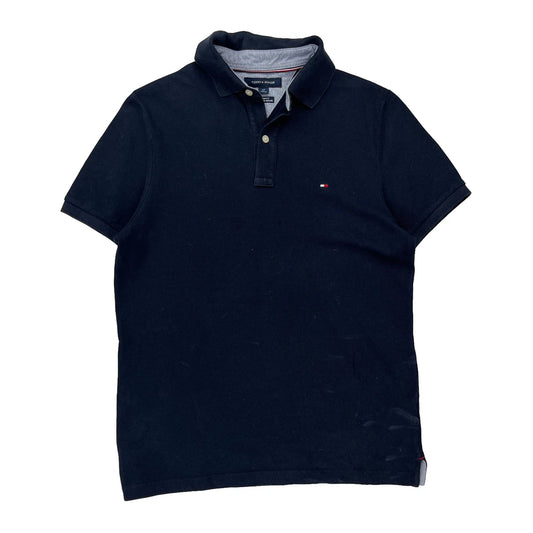 Tommy Hilfiger Polo Shirt - Small Navy Cotton
