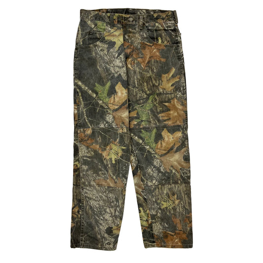 Wrangler Double Knee Jeans - 32W 29L Camo Cotton