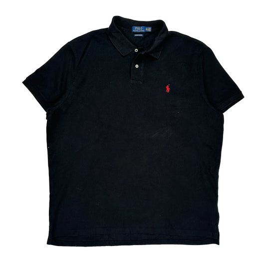 Polo By Ralph Lauren Slim Fit Polo Shirt - 2XL Black Cotton