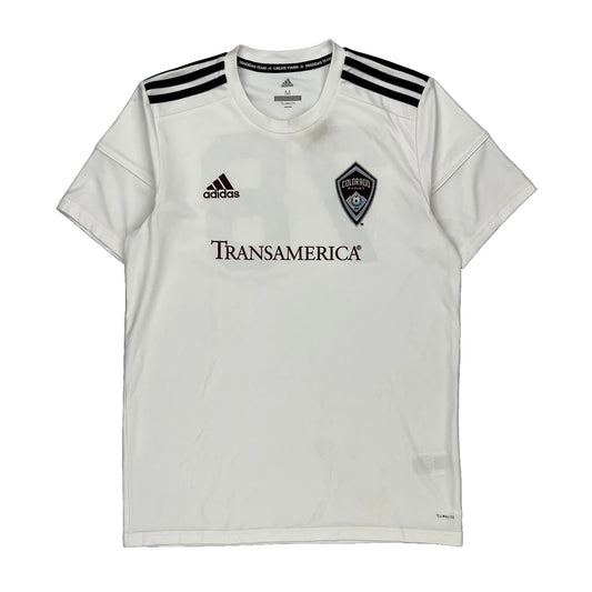 Colorado Rapids Adidas Football Shirt - Medium White Polyester