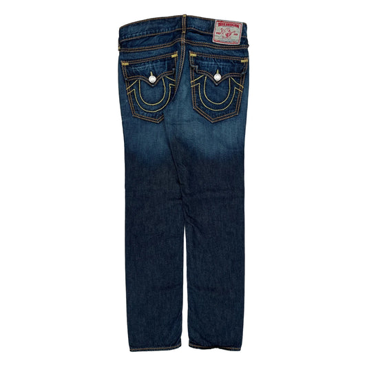 Vintage True Religion Contrast Stitch Jeans - 36W 32L Blue Denim