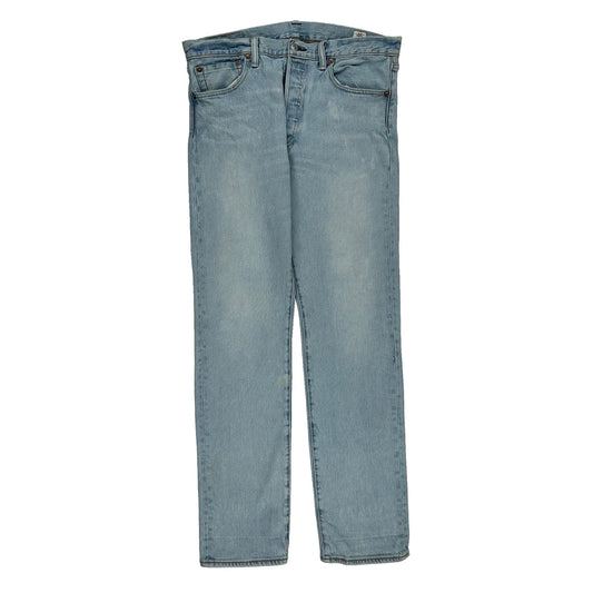 501 Levis Jeans - 34W 32L Light Wash Cotton