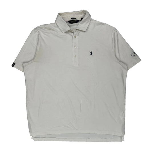 Ralph Lauren Polo Shirt - XL White Cotton
