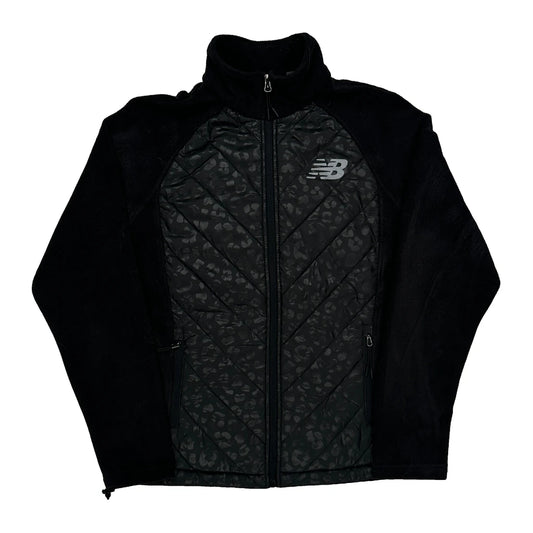 Vintage New Balance Fleece Jacket - Medium Black Polyester
