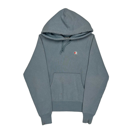 Vintage Reverse Weave Champion Hoodie - Small Grey Cotton