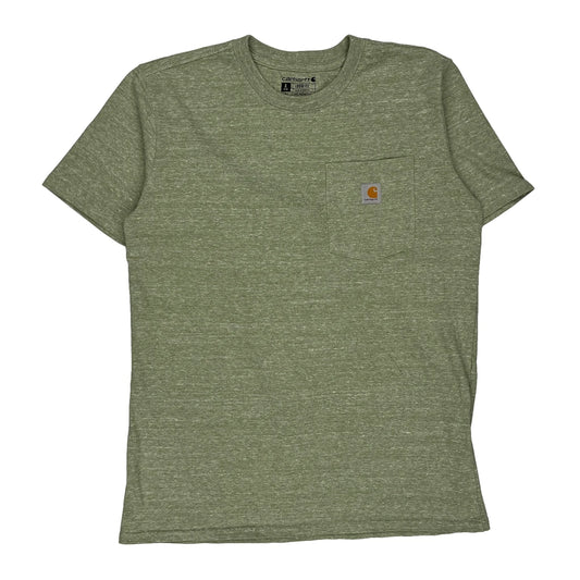 Carhartt T-Shirt - Small Green Cotton