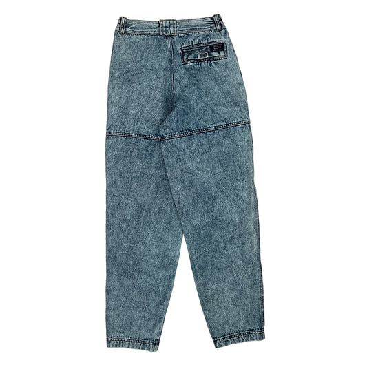 Bugle Boy Cargo Jeans - 25W UK 8 Light Wash Cotton