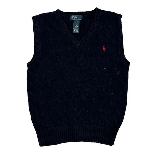 Age 5 Polo By Ralph Lauren Sweater Vest - XS Navy Cotton