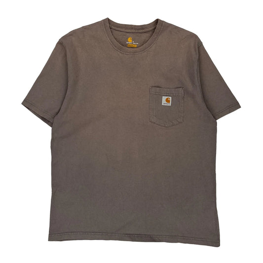 Carhartt T-Shirt - Large Brown Cotton