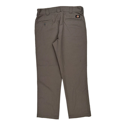Dickies Trousers - 34W 29L Brown Cotton Blend