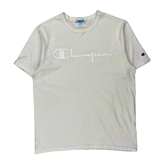 Champion T-Shirt - Large White Cotton