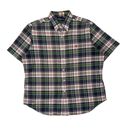 Ralph Lauren Checked Short Sleeve Shirt - XL Multicoloured Cotton