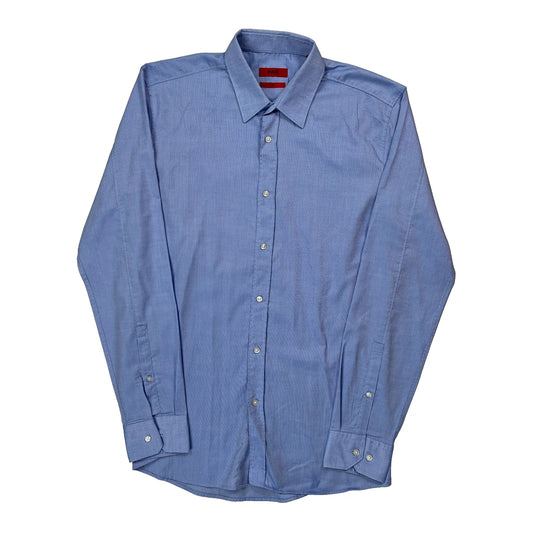 Hugo Boss Slim Shirt - Medium Blue Cotton