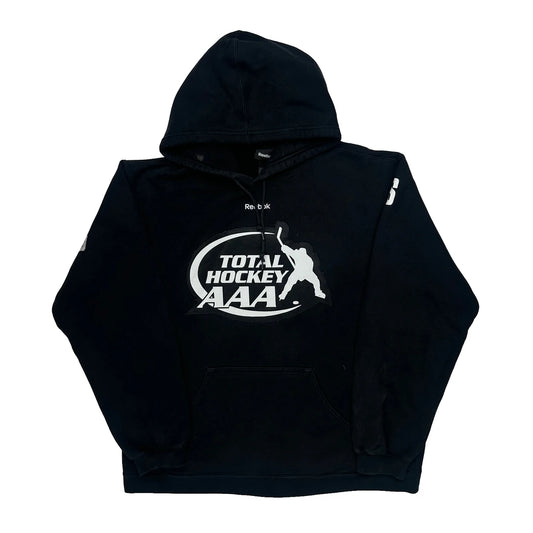 Vintage Total Hockey Aaa Reebok Hoodie - XL Black Cotton