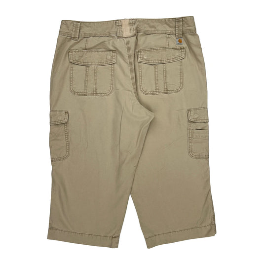 Carhartt Cargo Shorts - 34W UK 14 Beige Cotton