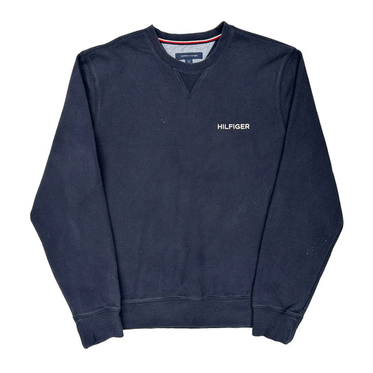 Tommy Hilfiger Sweatshirt - Large Navy Cotton