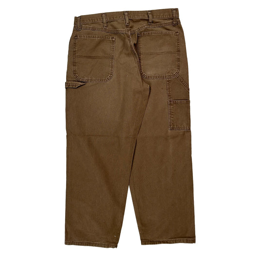 Vintage Dickies Carpenter Trousers - 32W 29L Brown Cotton